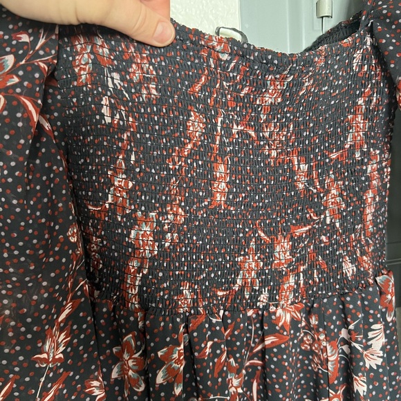 o.p.t Classic Smocked Maxi in Purple Floral - Picture 8 of 11